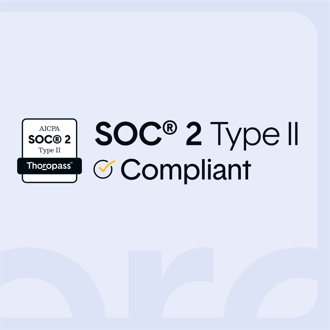 SOC 2 Type II audited by Thoropass